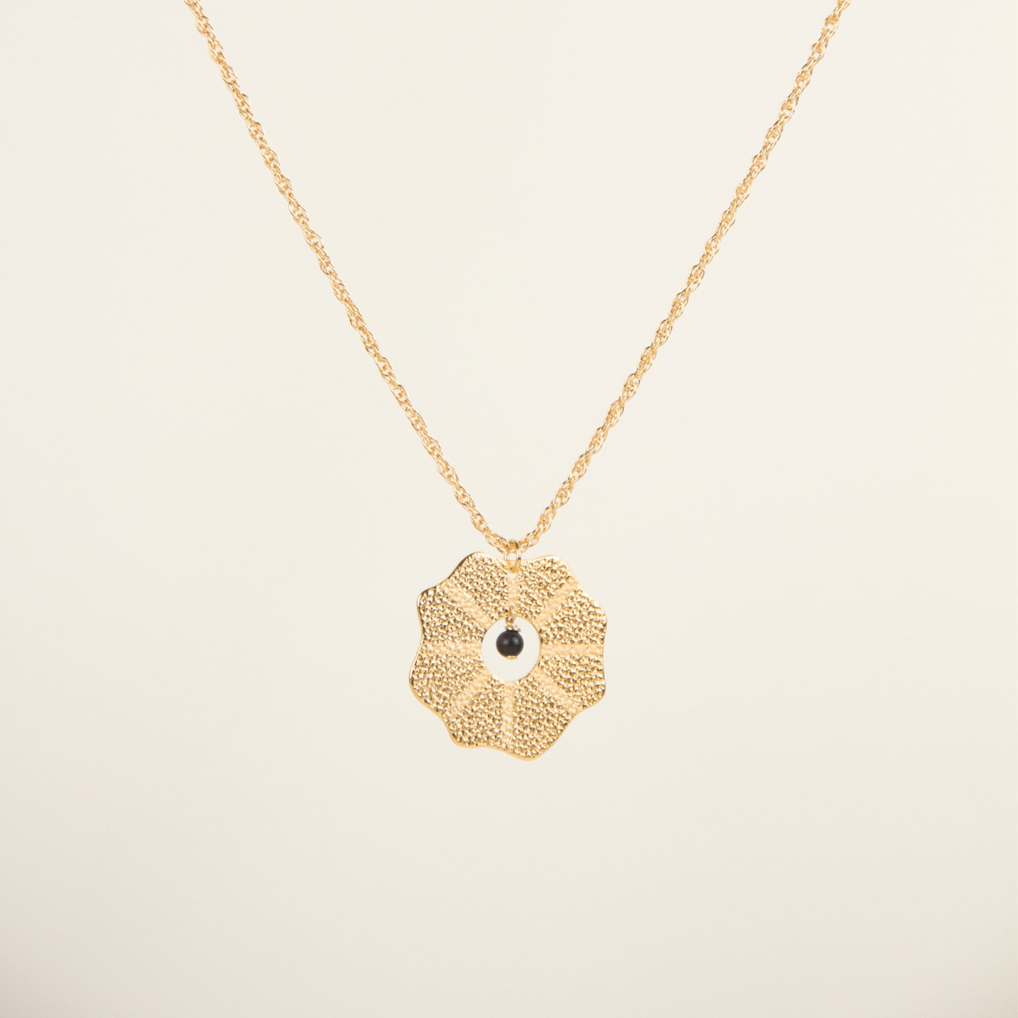 Collier chaine plaqué or avec pendentif perle exclusif personnalisable