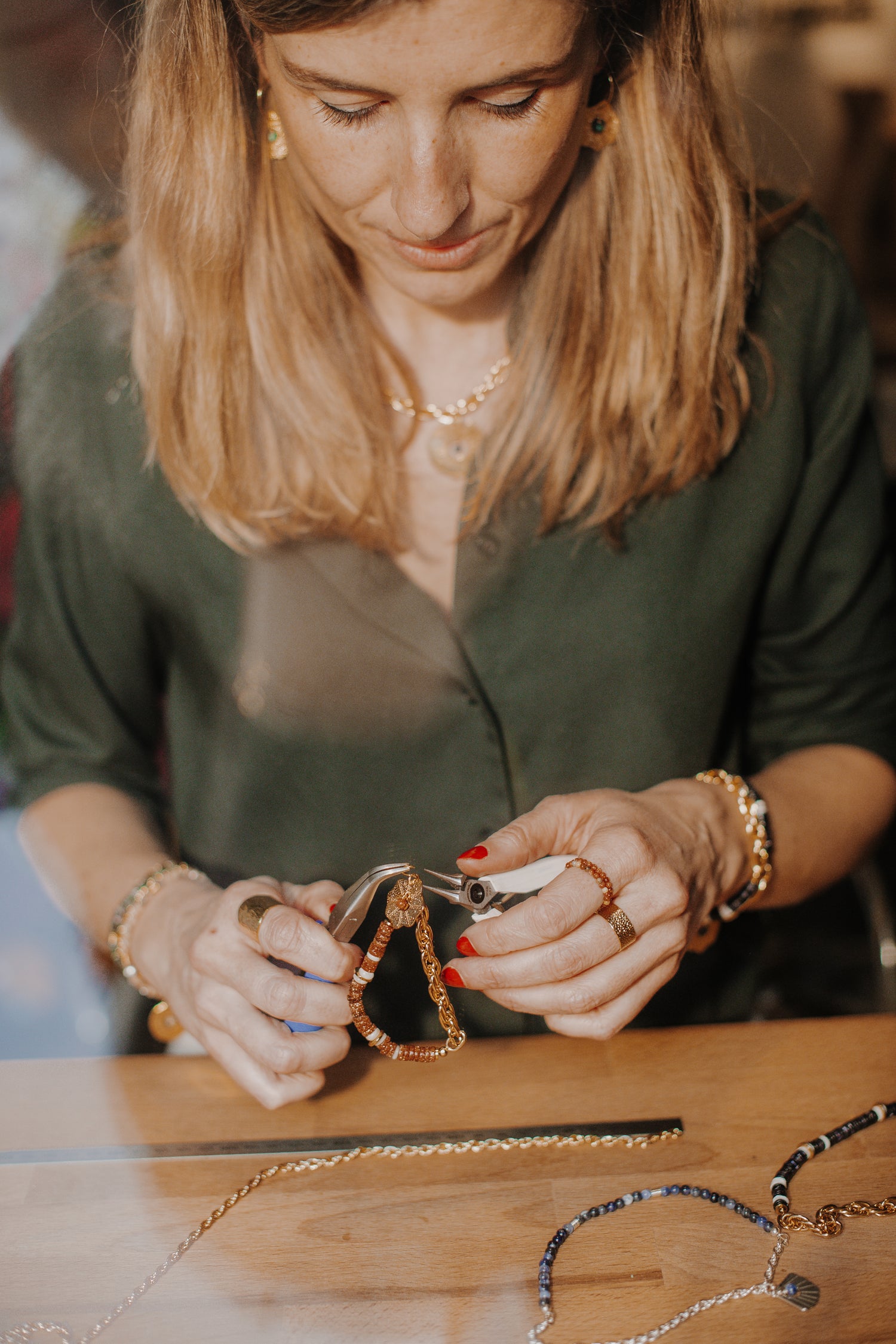 L'atelier français de la marque de bijoux LAURIE L.