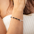 Bracelet argent et pierres naturelles sans fermoir